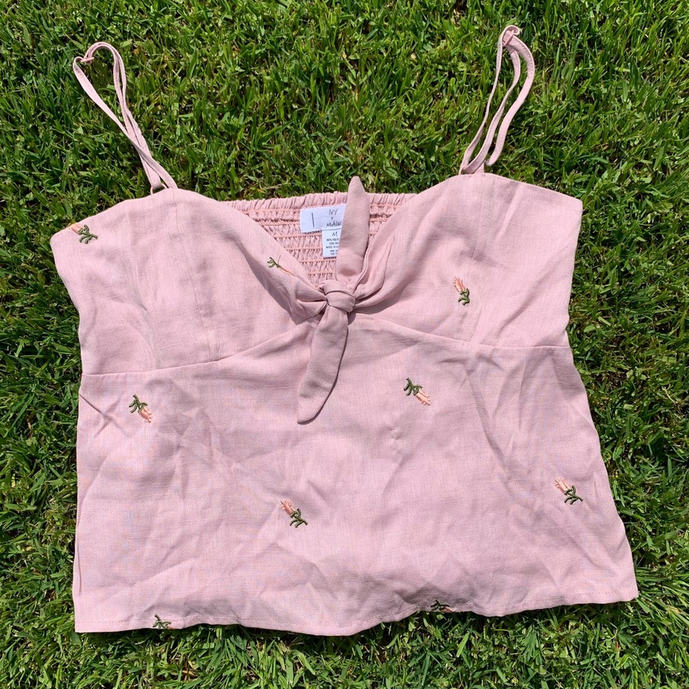 Pink flower top